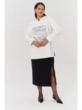 Юбочные костюмы М163 бело-черный