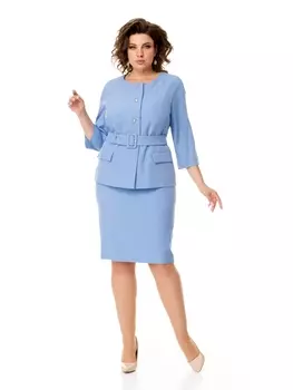 Юбочные костюмы М-1258 голубой