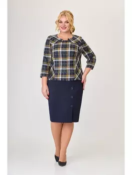 Юбочные костюмы М 509 желтая клетка