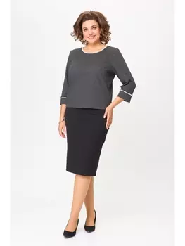 Юбочные костюмы М-949А черный с белым