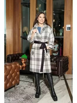 Кардиганы 1023 молочный-черный