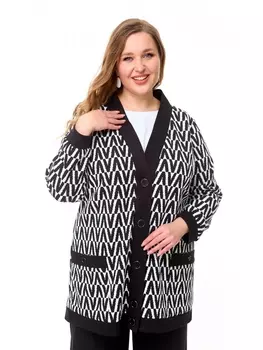 Кардиганы М121/1 бело-черный