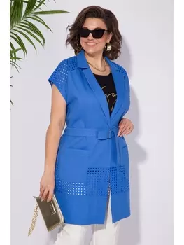 Кардиганы М1310 василек+черный