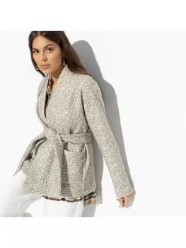 Кардиганы Стиль без повода (беж, с поясом)