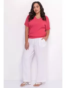 Кофты, джемперы Алый вязаный джемпер из вискозы *PREMIUM арт.3336