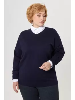 Кофты, джемперы Базовый джемпер из вискозы *PREMIUM арт.3584 темно-синий