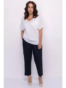 Кофты, джемперы Белый вязаный джемпер из вискозы арт.3336