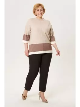 Кофты, джемперы Бежевый вязаный джемпер арт.3416