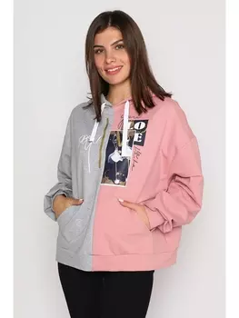 Кофты, джемперы Джемпер FM Бижутерия , серый меланж/пудровый