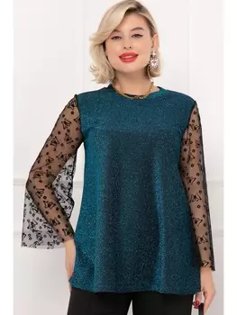 Кофты, джемперы ДЖЕМПЕР ЛИКОДИЯ (ЛЮРЕ БИРЮЗА)