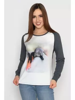 Кофты, джемперы Лонгслив Лебеди