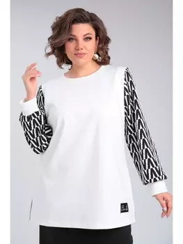 Кофты, джемперы М135/1 бело-черный