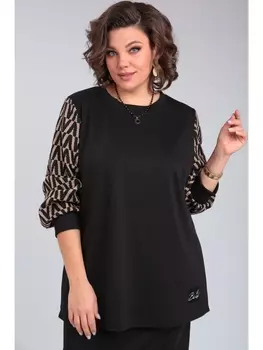 Кофты, джемперы М135 какао-черный