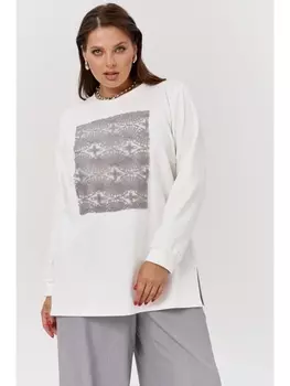 Кофты, джемперы М162/1 бело-серый