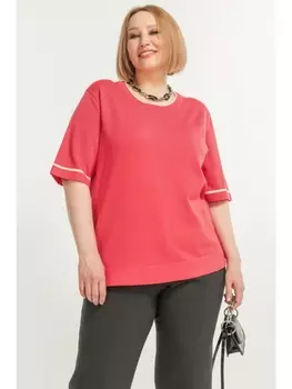 Кофты, джемперы Вязаный красный джемпер арт.3074