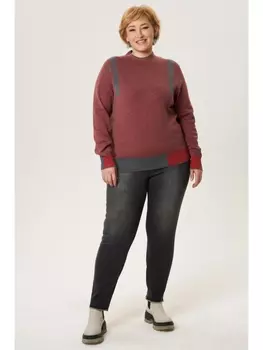 Кофты, джемперы Вязаный терракотовый джемпер арт.3570