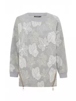 Кофты, джемперы Жаккардовый свитшот А-силуэта арт.3518