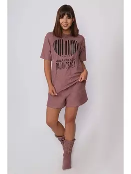 Костюмы с шортами Комплект Плюш, какао