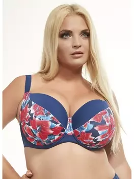 Купальники CAPEVERDE NAVY/RED brasoft Бюст купальный