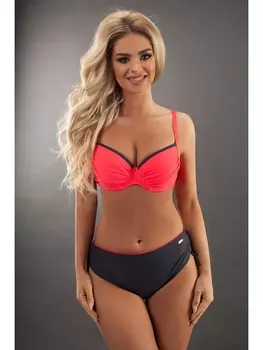Купальники Купальник Laura new Graphite-Red-fluo