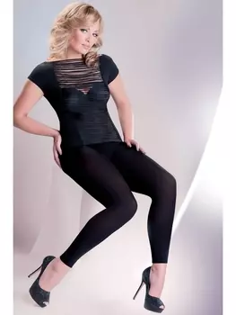 Легинсы 163 Microfibre Leggings Plus Size Nero
