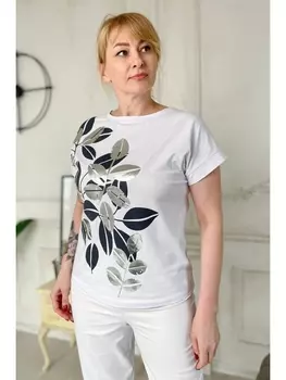 Майки, футболки 2145 белый кр.