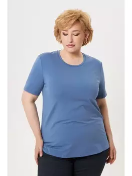 Майки, футболки Базовая футболка из хлопка арт.3578 деним