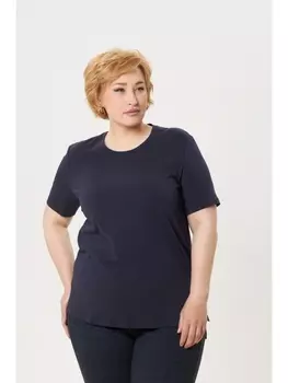 Майки, футболки Базовая футболка из хлопка арт.3578 синяя