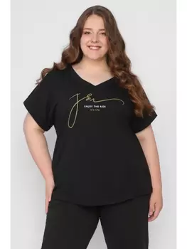 Майки, футболки Футболка Прогулка plus , черный