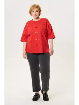 Майки, футболки Футболка с принтом арт.3454 терракот