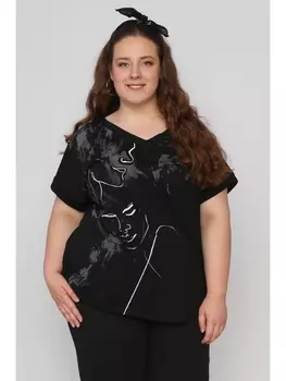 Майки, футболки Футболка Тет-а-тет plus , черный