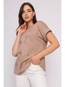 Майки, футболки Футболка Тет-а-тет , светло-коричневый