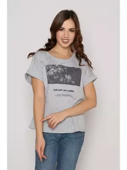 Майки, футболки Футболка Натура , серый меланж