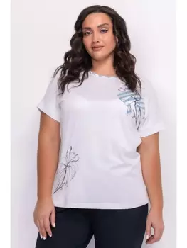 Майки, футболки Свитшот с цветочным принтом 3281