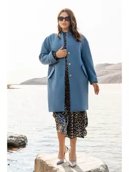 Пальто 1004 индиго