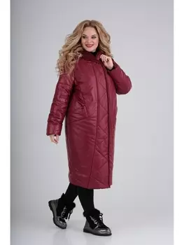 Пальто 1577 бордо