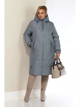 Пальто 2164 серо-голубой