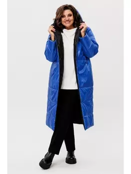 Пальто 2236 синий-черный