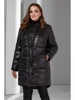 Пальто 2930 черный-графит