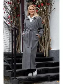 Пальто 3130С серый