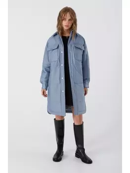 Пальто 3430 голубой