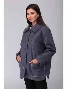 Пальто 881 синий