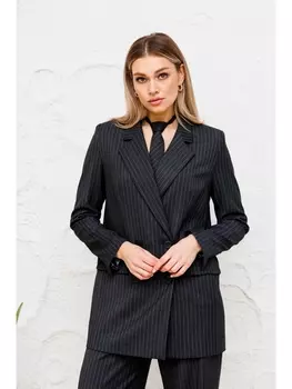 Пиджаки, жакеты 1044В черный полоска
