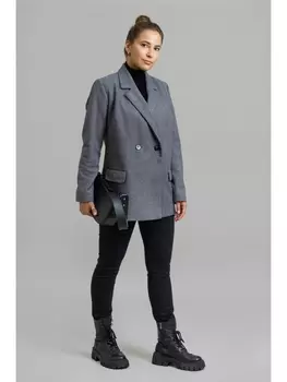 Пиджаки, жакеты 1081 Серая ёлочка