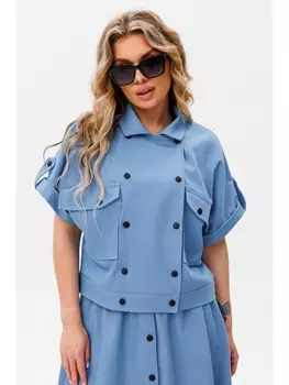 Пиджаки, жакеты 1084 голубой