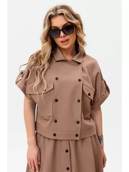 Пиджаки, жакеты 1084С кофе