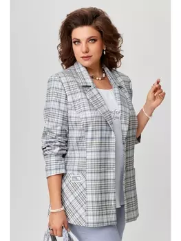 Пиджаки, жакеты 20392 серо-голубой