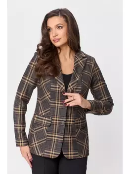 Пиджаки, жакеты 203 коричневая клетка