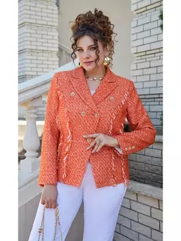 Пиджаки, жакеты 22503 меланж оранжевый