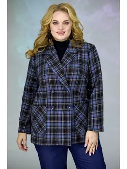 Пиджаки, жакеты 632 синяя клетка